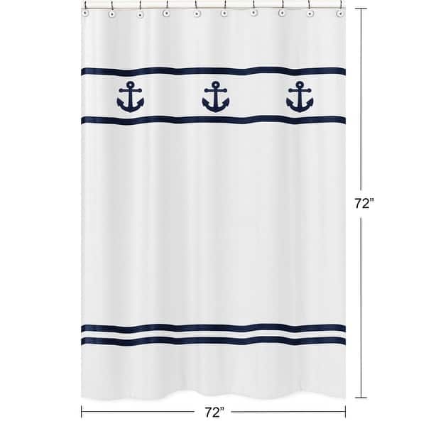 Anchors Away Shower Curtain Overstock 12382370