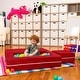 preview thumbnail 18 of 48, Jaxx Zipline Modular Kids Loveseat with Ottomans
