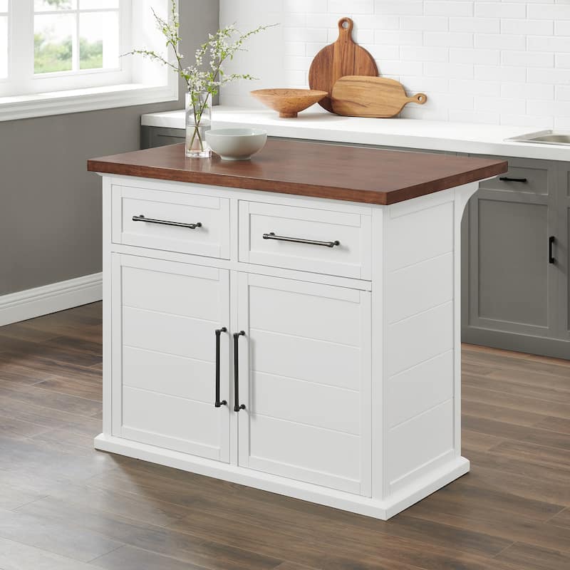 Crosley Bartlett Wood Top Kitchen Island - 27"d x 42"w x 36"h