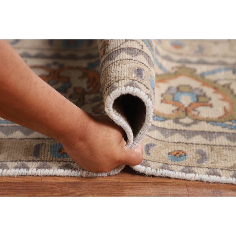 Tabriz Persian Vintage Area Rug Hand-Knotted Bedroom Wool Carpet - 10'0" x 12'8"