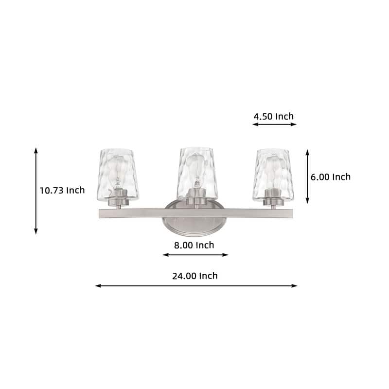 Acroma Modern Bathroom Vanity Light Art Glass Wall Sconce