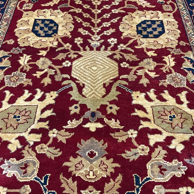 HERAT ORIENTAL Handmade Mahal Wool Rug - 4'11" x 7'1"