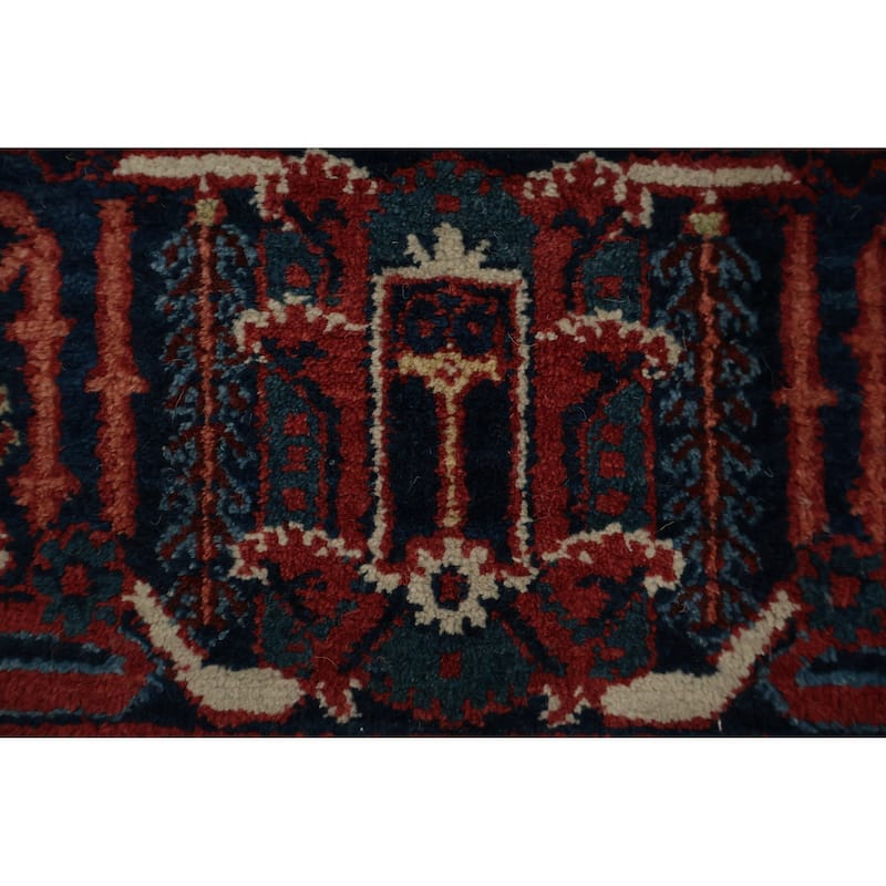 Hand Knotted Oriental 100% Wool Carpet Traditional Geometric Red Joshaghan Area Rug - 16' 10'' X 10' 8''