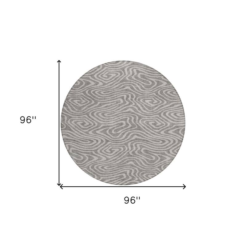 HomeRoots Abstract Transitional Rectangle Outdoor Rug