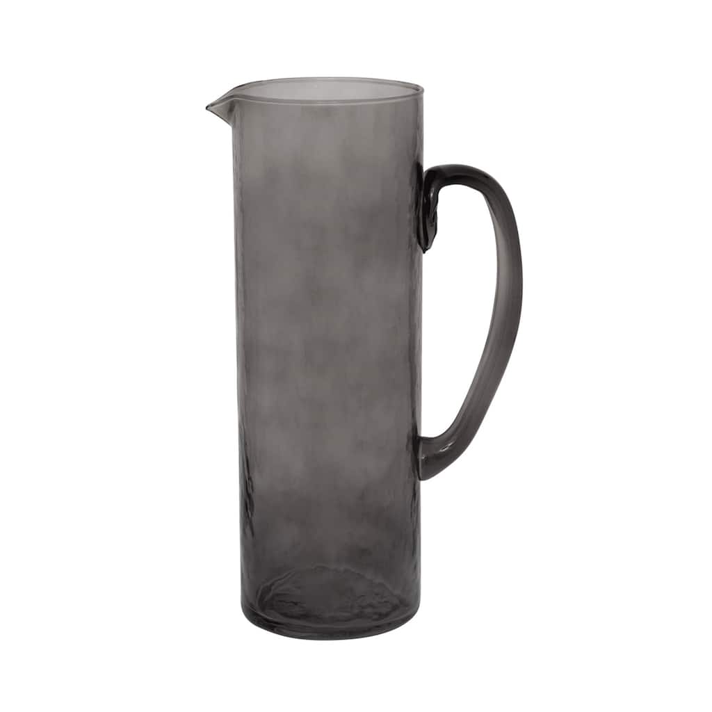Jug Recycled Glass Ebony - Dark grey