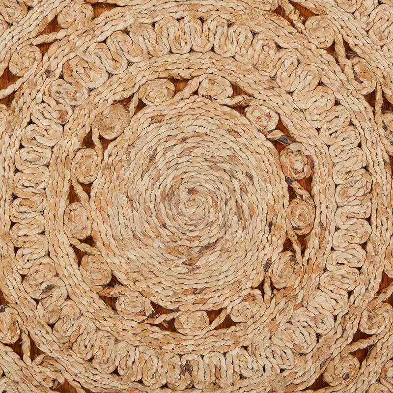 Sevita Bera Farmhouse Hand-Braided Jute Round Indoor Area Rug