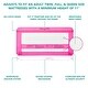 preview thumbnail 3 of 19, Dream On Me Lilibet Mesh Safety Bed Rail in Pink for Twin