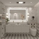 preview thumbnail 30 of 84, Extra Large Black Frame LED Bathroom Vanity Mirror with 3 Years Warranty and UL Certified