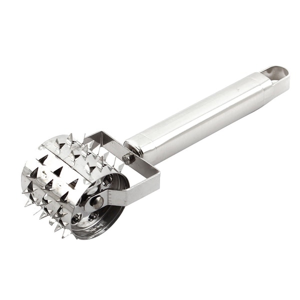 Kitchen Metal Cooking Tool Loose Meat Hammer Tenderizer Pounder Silver Tone