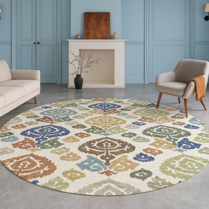 Machine Washable Indoor/ Outdoor Casual Zona Chantille Rug