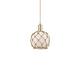 Option Champagne Bronze / White Glass with Brown Rope