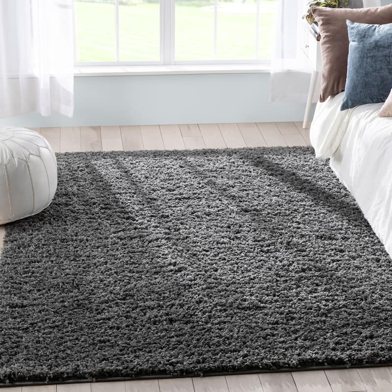 Well Woven Elle Basics Emerson Plain Shag Area Rug