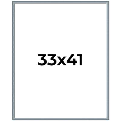 33x41 Frame Rustic Sky Blue Solid Wood Picture Frame | 0.75 Inch