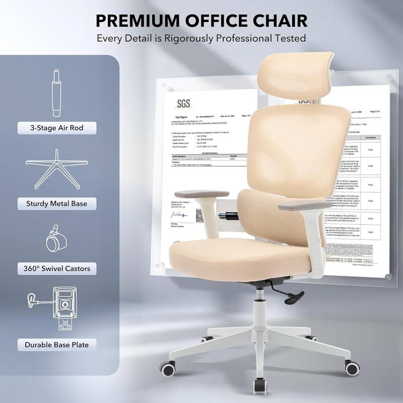 Ergonomic Office High-Back Computer Gaming Chair for Home, Office, Rolling Swivel