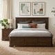 preview thumbnail 2 of 48, Roundhill Furniture Maderne 3-Piece Wood Bedroom Set, Panel Bed and Two Nightstands