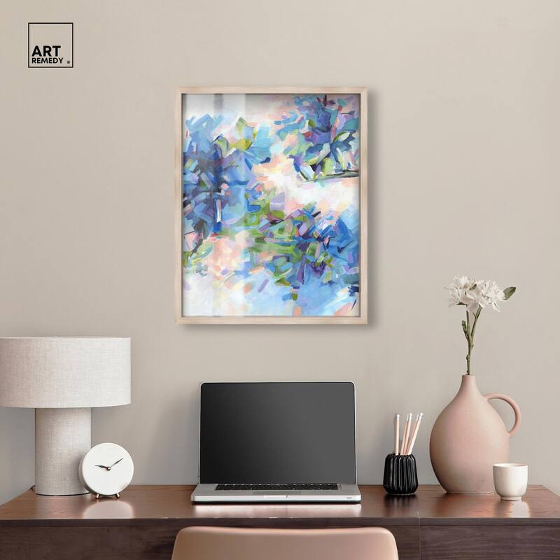 Blue Botanicals Shadowbox by Art Remedy