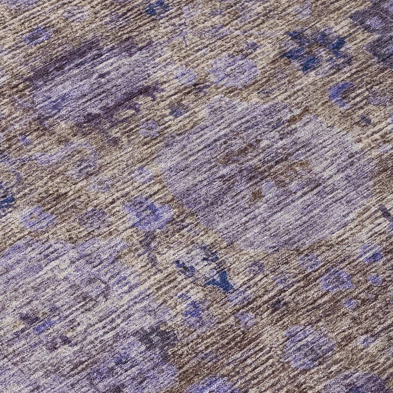 Machine Washable Indoor/ Outdoor Vintage Traditional Chantille Rug