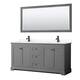Option Dark Gray, Black Trim, Giotto Quartz Top