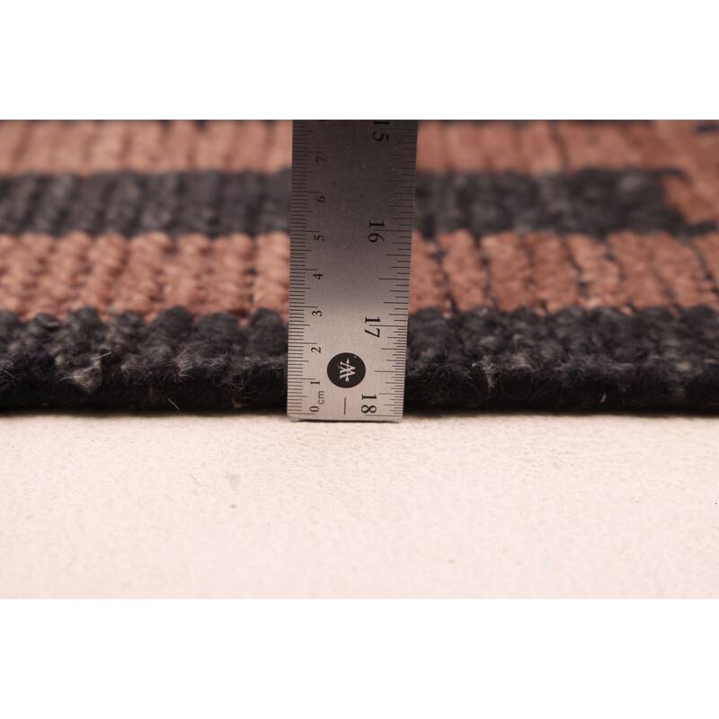 ECARPETGALLERY Hand-knotted Tangier Brown Wool Rug - 8'5 x 9'10