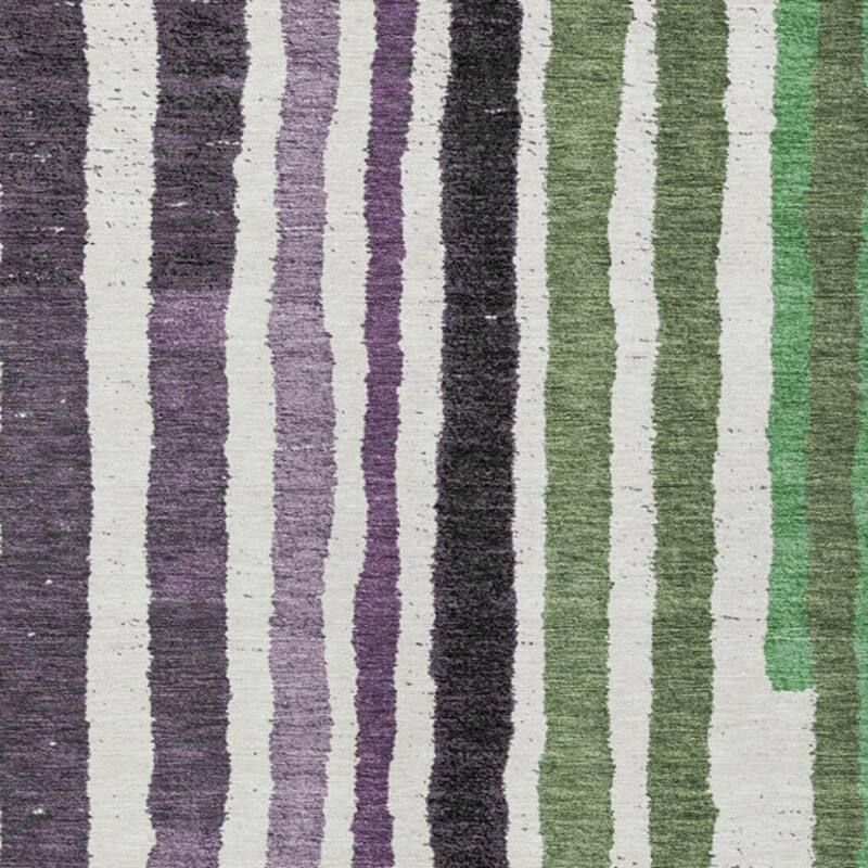 HomeRoots Striped Transitional Rectangle Outdoor Rug