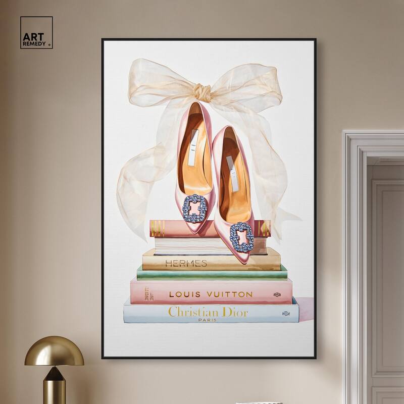 Designer Library Canvas by Art Remedy
