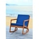 preview thumbnail 25 of 60, SAFAVIEH Outdoor Vernon Rocking Chair w/ Cushion - 25.6" W x 37.7" D x 30.7" H