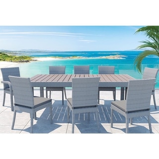 Mescota 9-Piece Outdoor Patio Dining Set -Dining Table & 8 Chairs