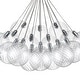 preview thumbnail 11 of 13, Contemporary Dimmable LED Cluster Glass Globe Chandelier - Chrome