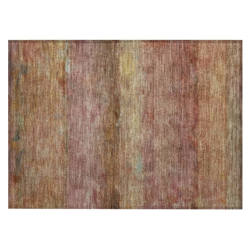 Machine Washable Indoor/ Outdoor Contemporary Ombre Chantille Rug
