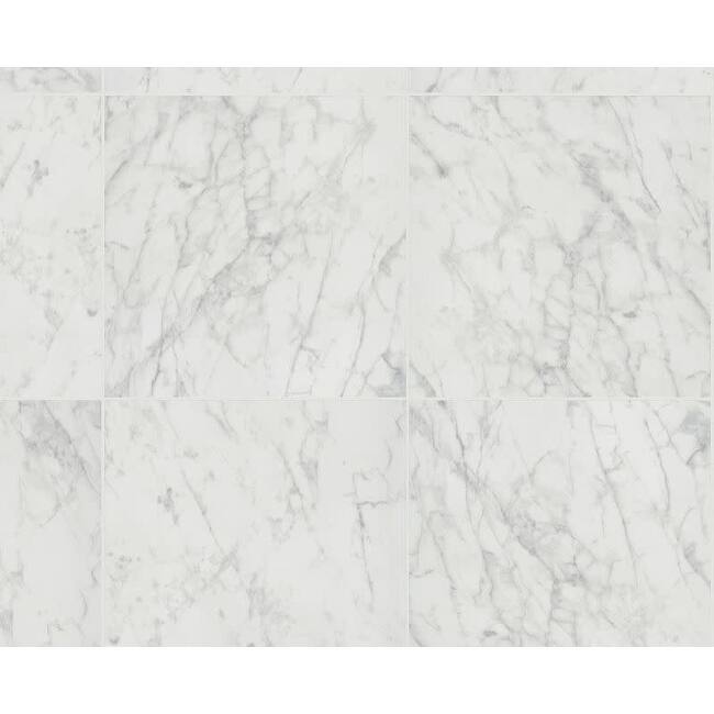 Shaw 500TS Prime Aura - 24" x 24" Square Floor and Wall Tile - Matte - Carrara Abisso