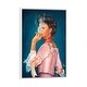 preview thumbnail 2 of 7, iCanvas "Rihanna" by Salma Nasreldin Framed Canvas Print White - 26x18