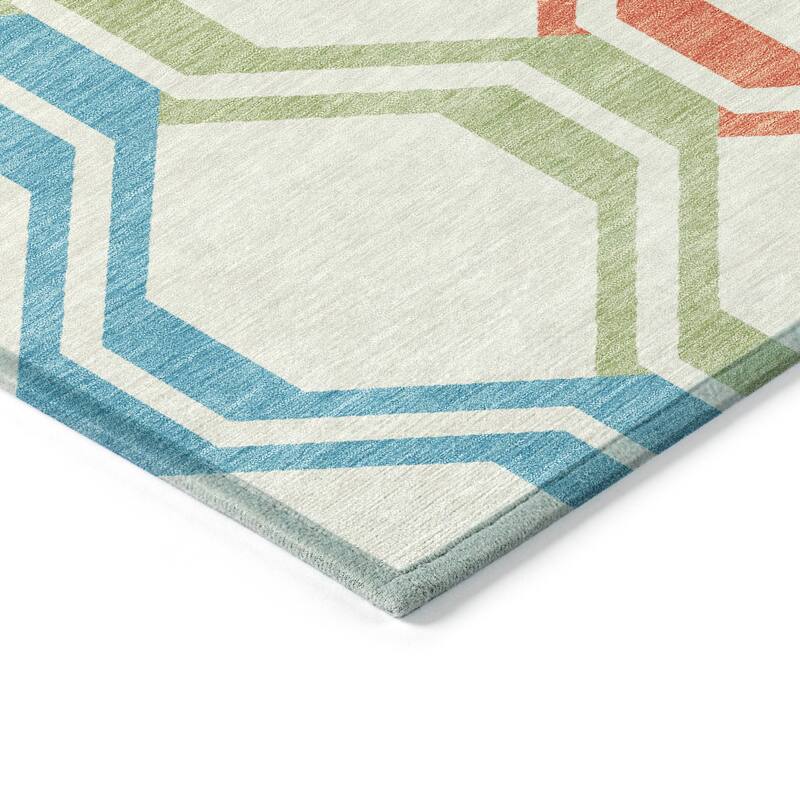 Machine Washable Indoor/ Outdoor Contemporary Dimensions Chantille Rug