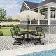 preview thumbnail 34 of 49, Clihome 9 Ft. Bohemian Fringed Patio Market Umbrella