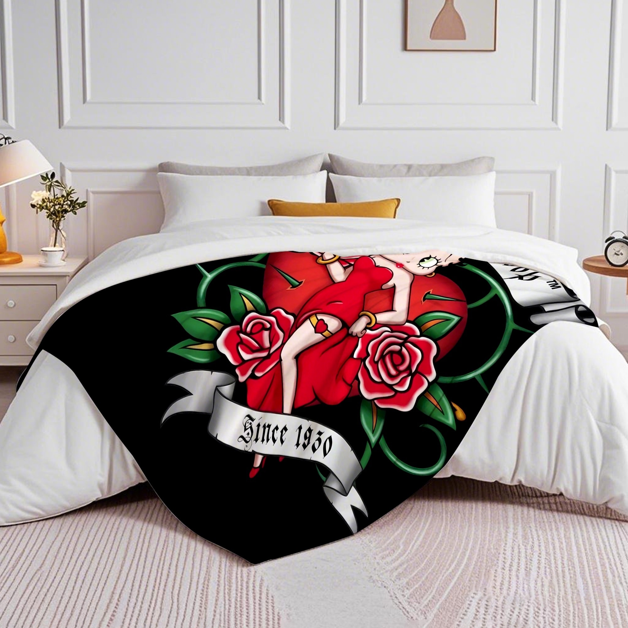 Betty Boop Super Soft Fleece Plush Throw Blanket for Couch - Picture 13 of 374