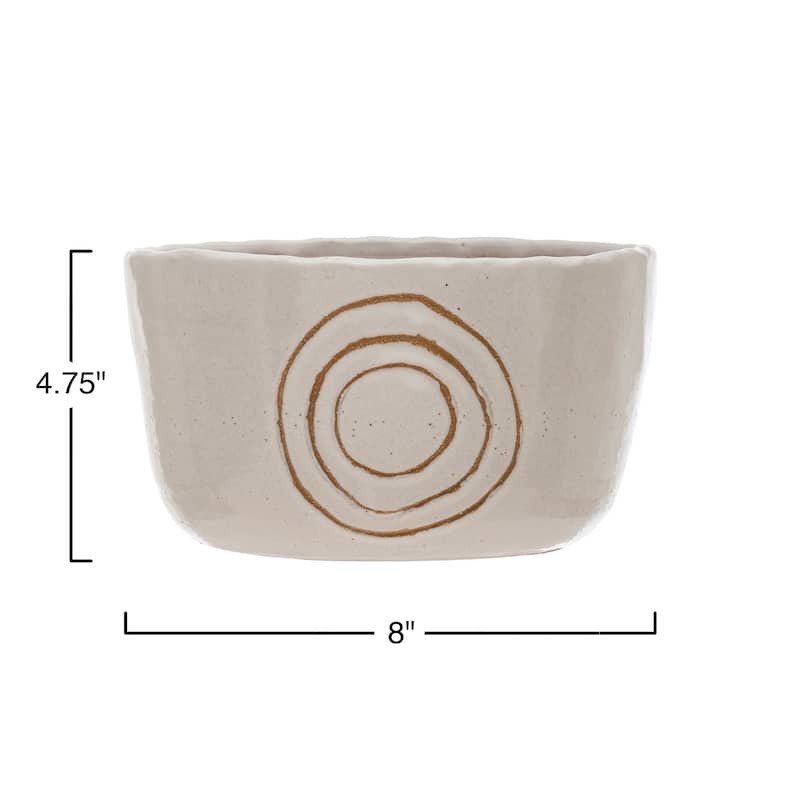 White Terracotta Planter