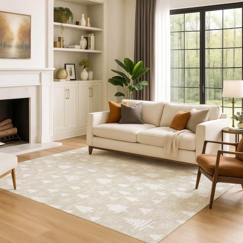Premium Washable Super Soft Christmas Tree Mayfield Rug