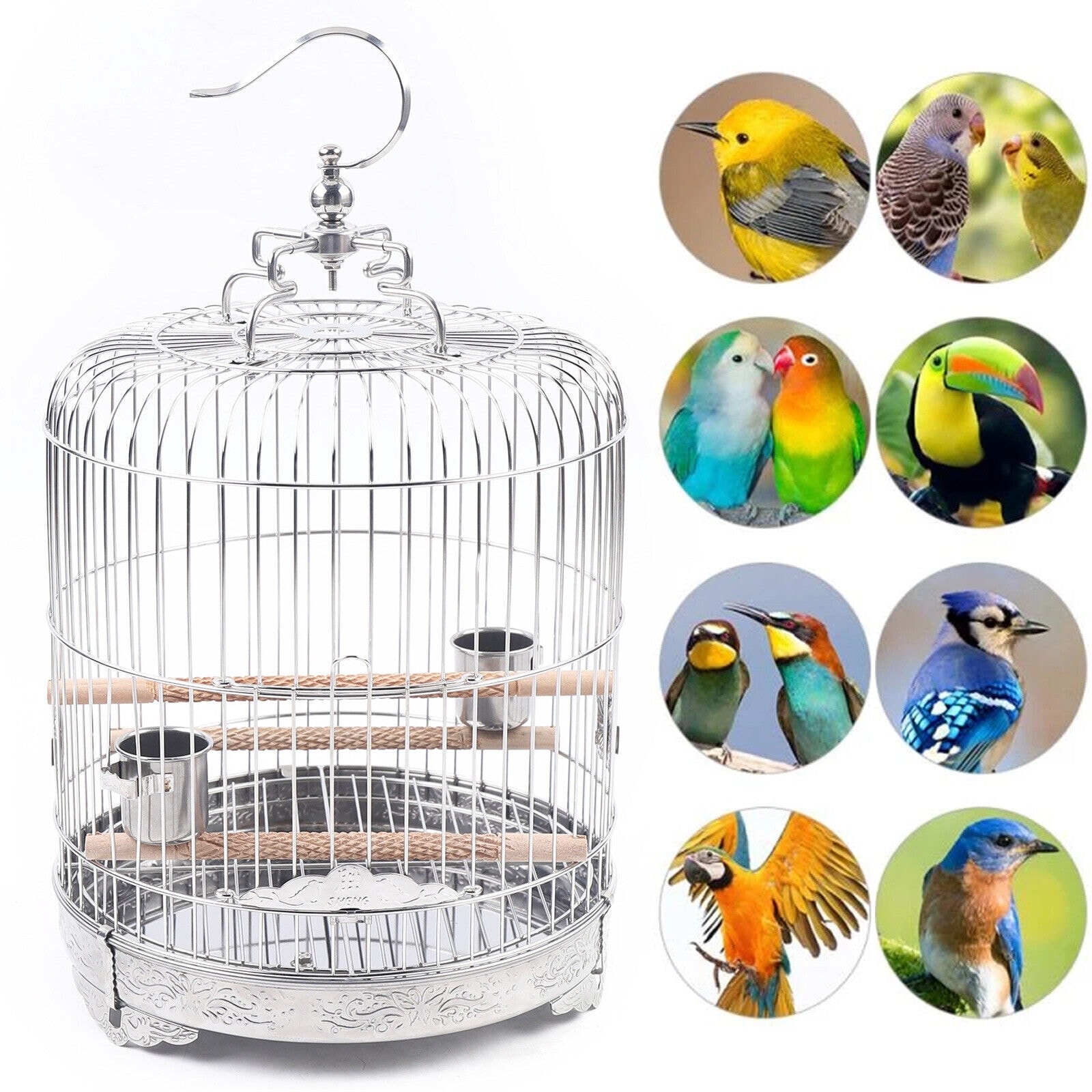 Large round bird shop cage for sale