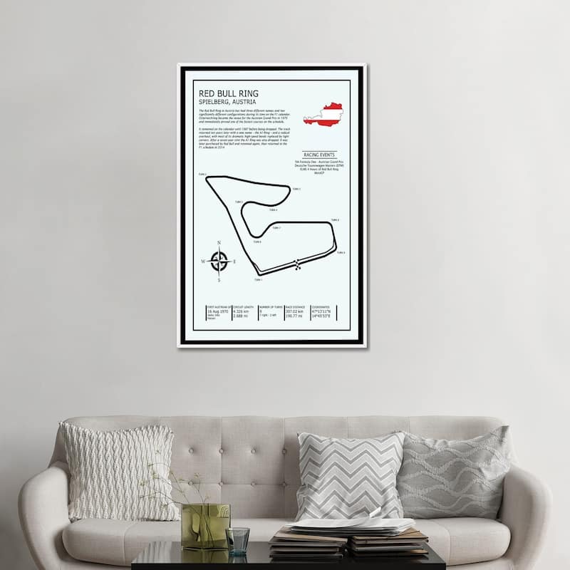 iCanvas "Red Bull Ring Austria" by Mark Rogan Framed Canvas Print