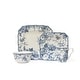 preview thumbnail 3 of 6, 222 Fifth Adelaide 16-Piece Porcelain Dinnerware Set, Blue