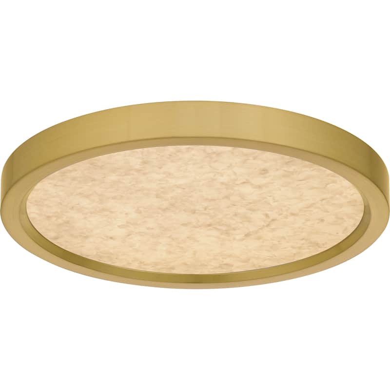 Outskirts Integrated LED Brushed Gold Flush Mount with CCT Switch