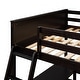 preview thumbnail 51 of 55, Full Size Wooden Loft Bed with Desk and Shelves, Space-Saving Design