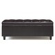 preview thumbnail 7 of 14, WYNDENHALL Bowes 48 inch Wide Traditional Rectangle Table Ottoman