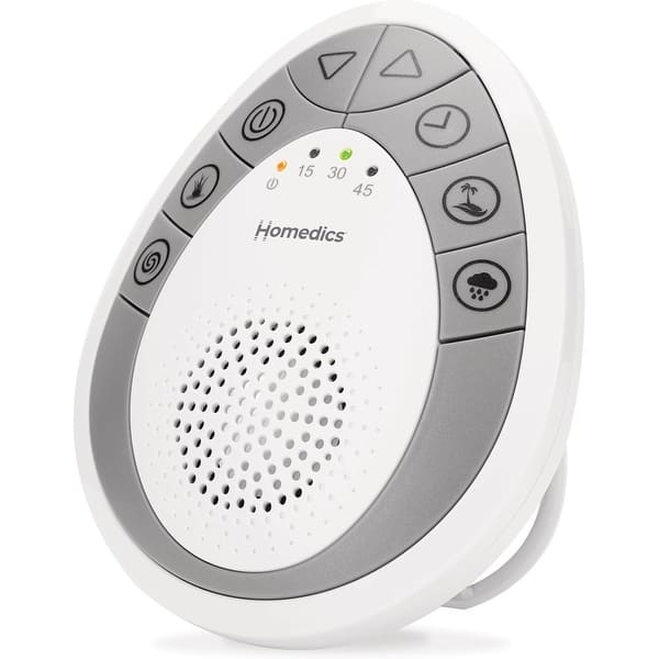 slide 2 of 8, Homedics SoundSpa® Mini Portable Sound Machine (SS‑1200) | 4 Soothing Sounds • Compact Battery Travel Sleep Aid - White - N/A