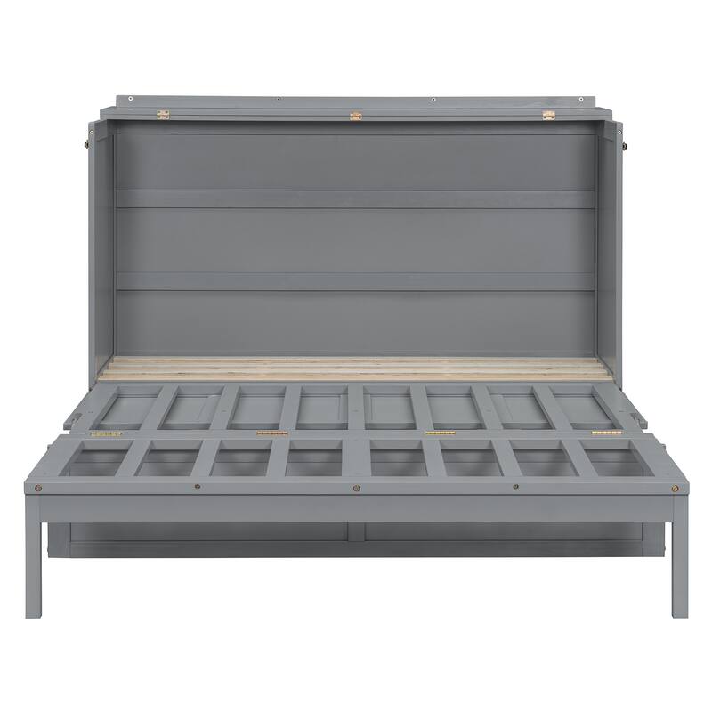 Queen Size Murphy Bed Simple Hidden Bed Minimalist Cabinet Bed