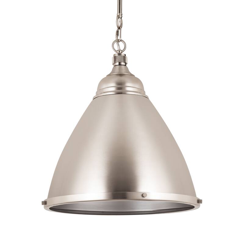 Elk Home Katelyn Brushed Steel With Metal Shade 1 Light Pendant