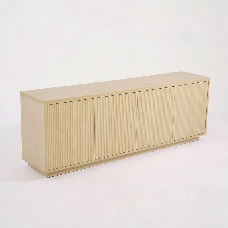 Wave Textured Modern Sideboard Cabinet