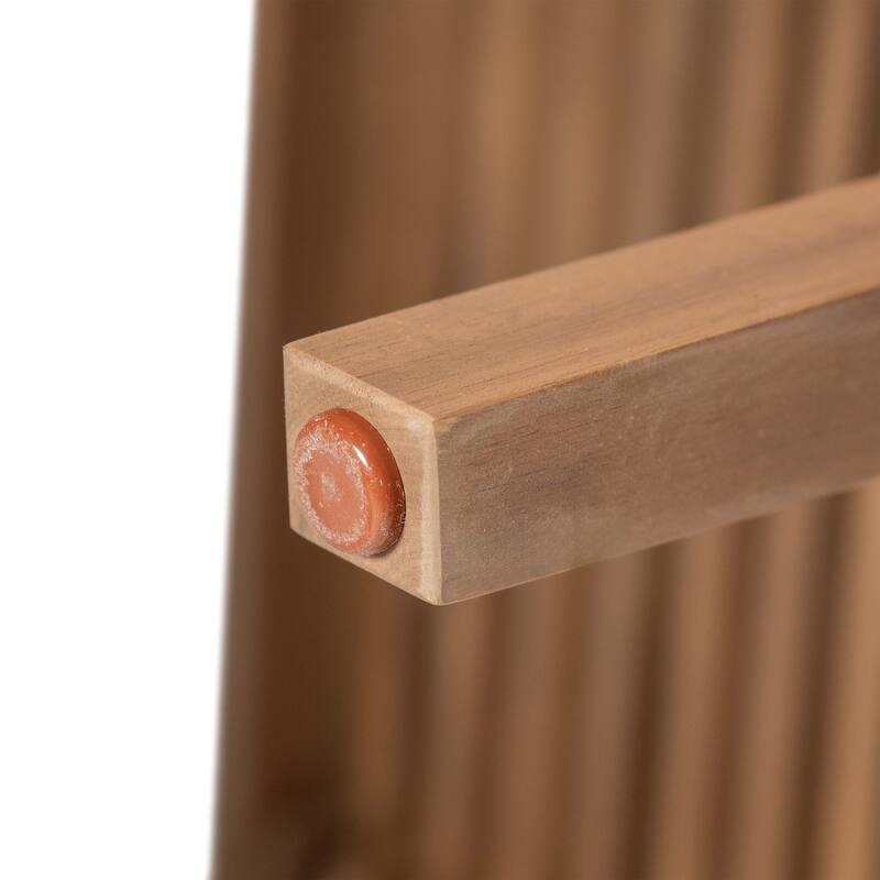 Roomfitters 69-Inch Outdoor Dining Table, Acacia Wood Slatted Top for Patio or Garden, Sturdy Finish