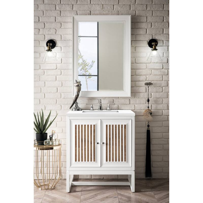 James Martin Vanities E645-V30-3WZ Athens 30" Free Standing Single