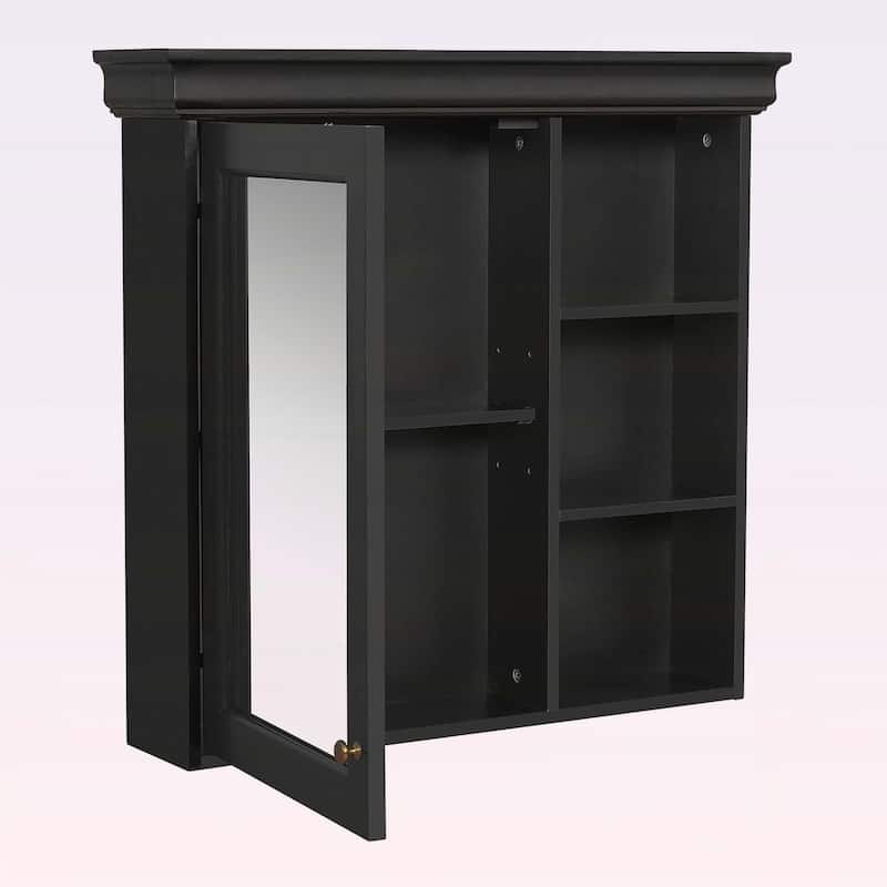 30'' x 28'' Wall Mounted Bathroom Medicine Cabinet with Mirror,and Adjustable Shelves for Efficient Space Utilization