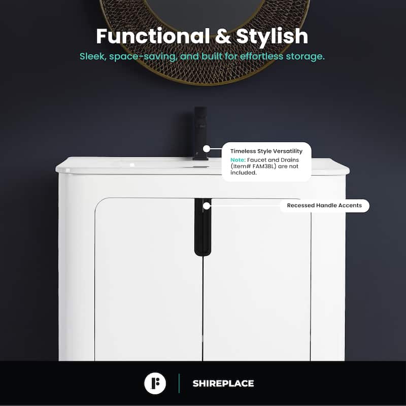 Fine Fixtures Shireplace Bathroom Vanity with Sink